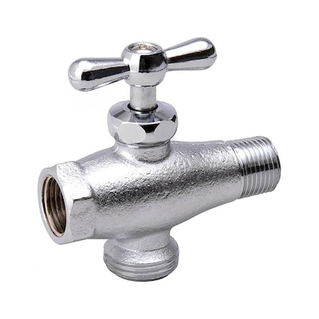 Thrifco Plumbing 250, 1/2 FIP x 1/2 MIP x 3/4 GHT Down By-Pass Washing Machine 6415150